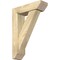 Ekena Millwork Traditional Slat Rough Sawn Bracket w/ Offset Brace, Douglas Fir, 6"W x 20"D x 28"H BKT0604X20X28TRA06RDF - alternate 1